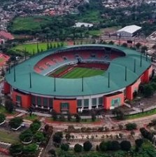 Foto udara Stadion Pakansari